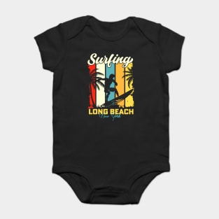 Surfing | Long Beach, New York Baby Bodysuit